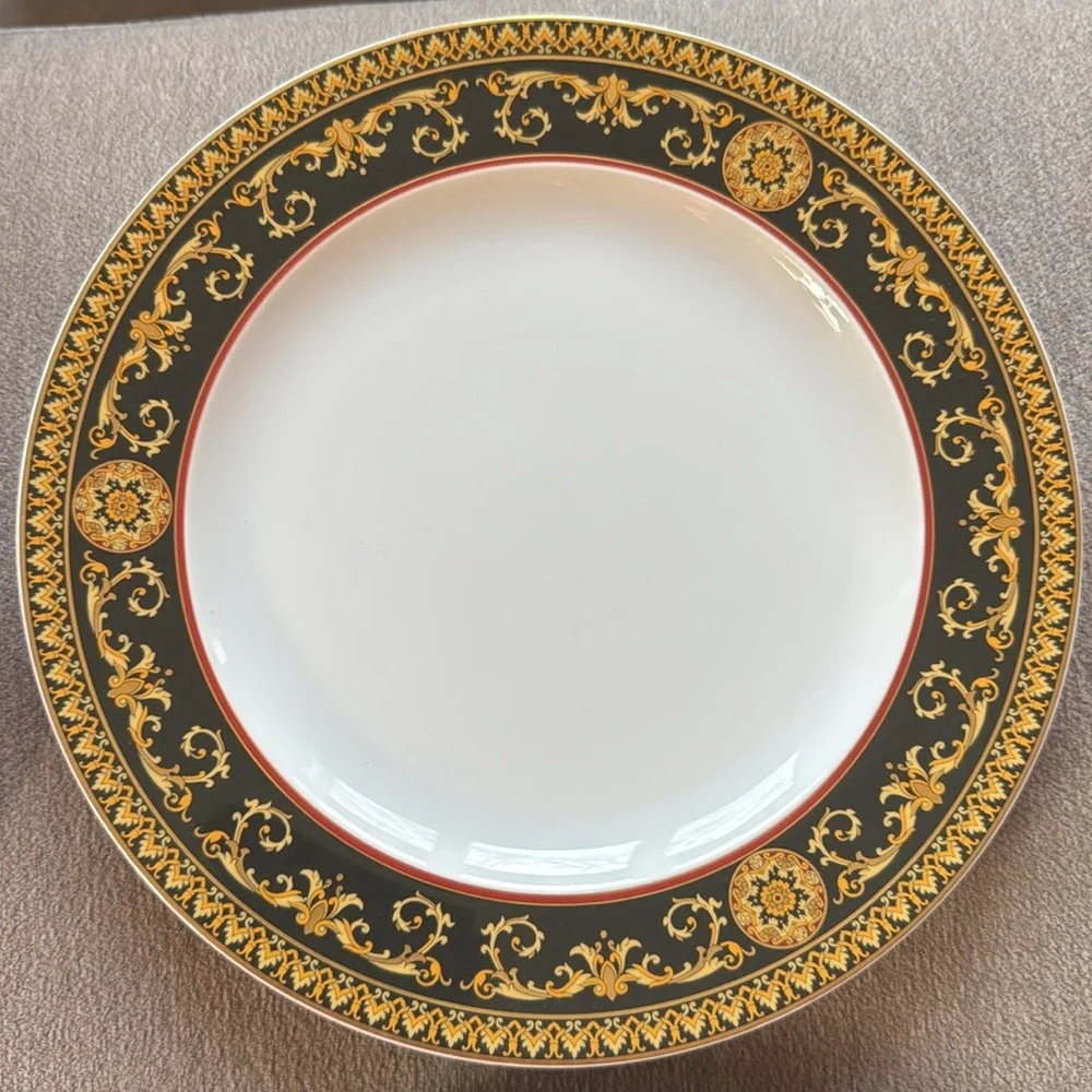Versace Rosenthal Medusa dinner plate set 4
